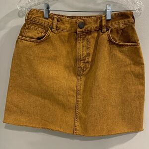 ASOS Yellow Mini Pencil Skirt Casual